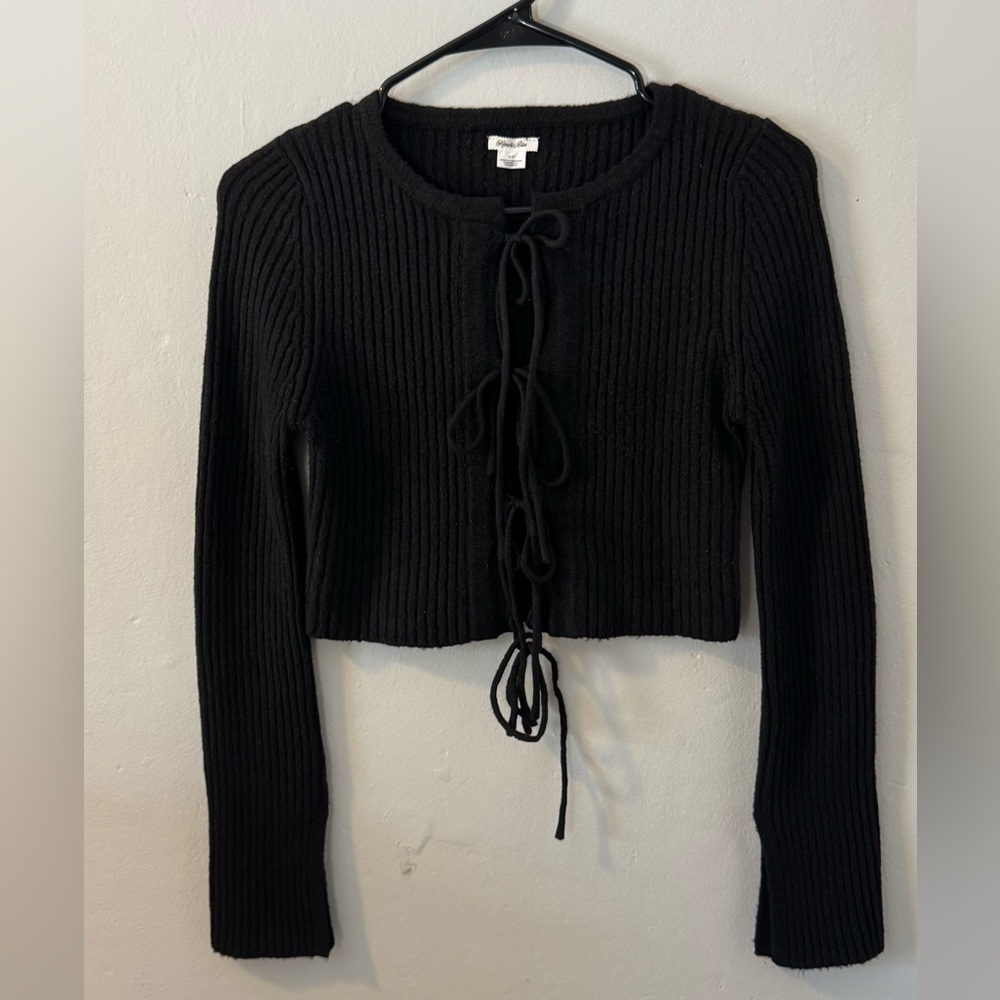 Urban Outfitters Kimchi Blue Jane Bow Tie-Front Cardigan